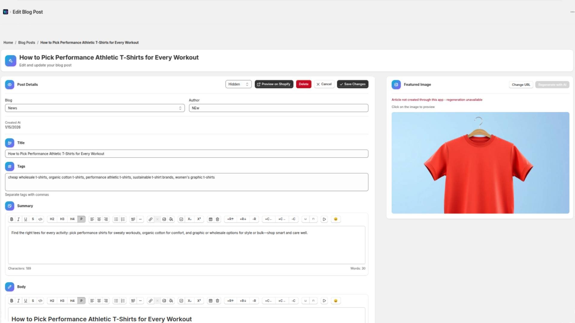 Editing and Publishing Your Generated Post
