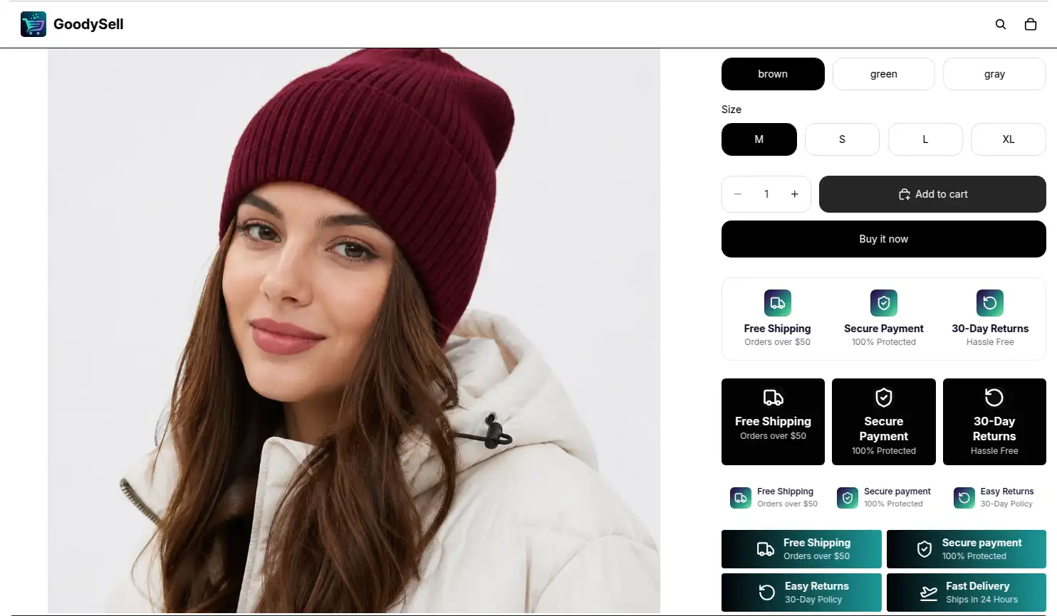 Badge and Icons Shopify