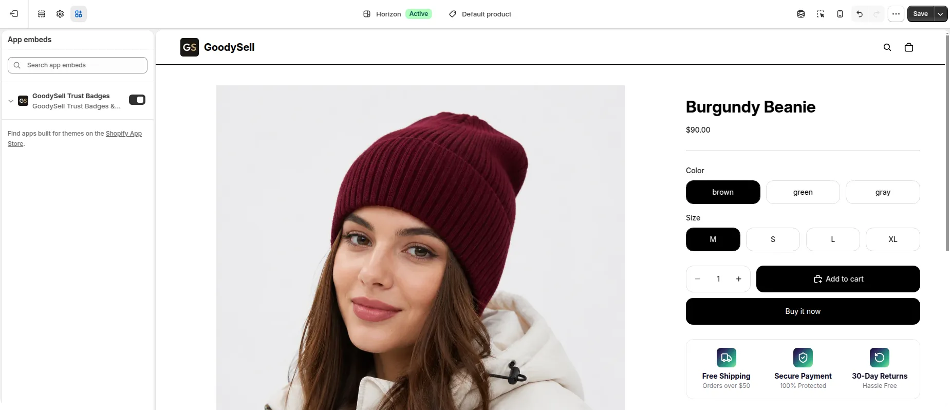 Shopify App embeds 
