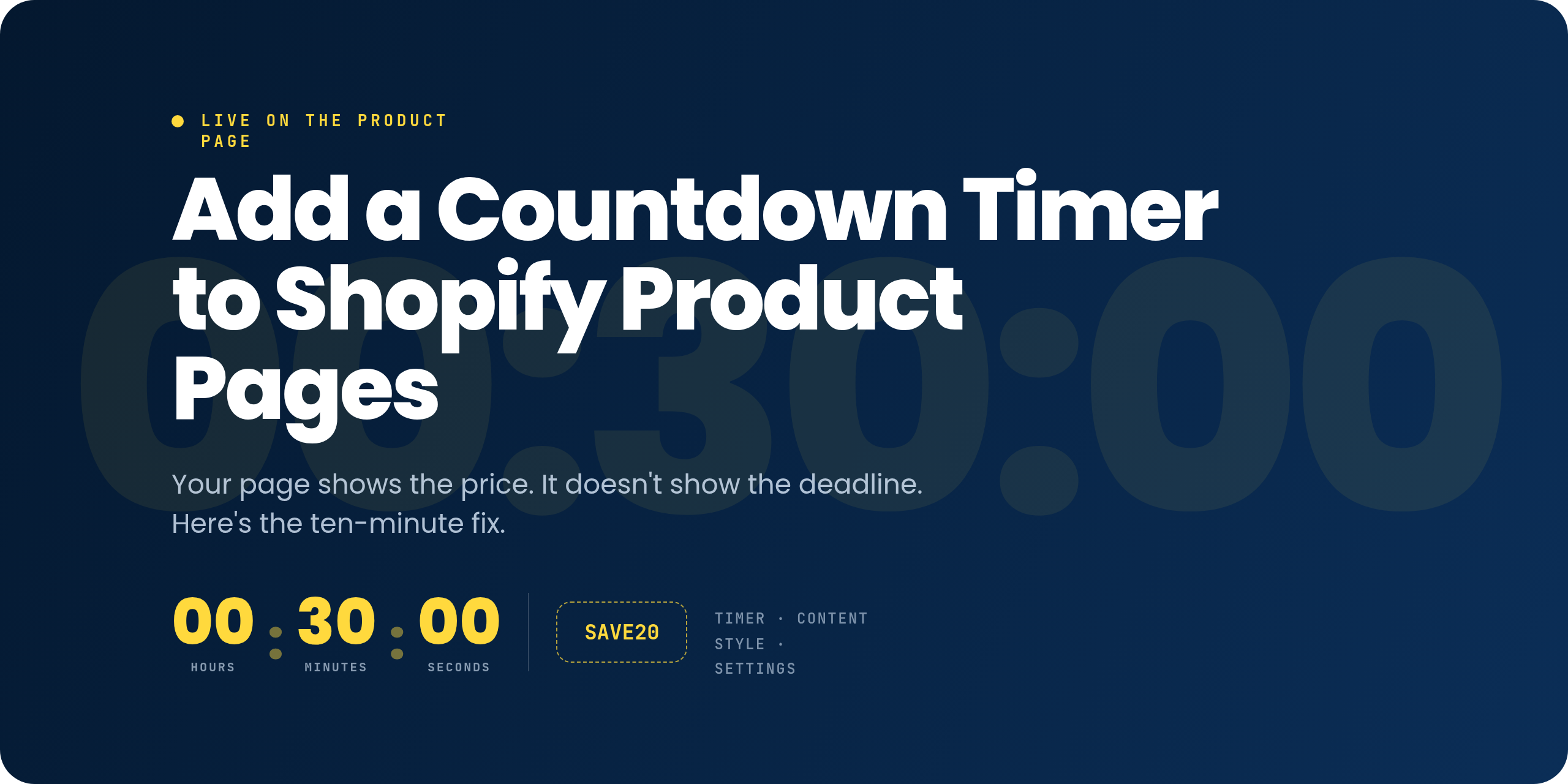 How to Add a Countdown Timer to Shopify Product Pages